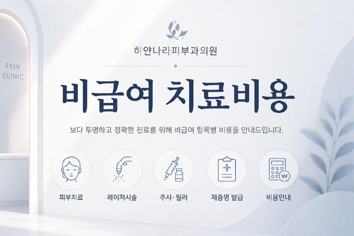 하얀나라피부과의원 비급여 치료비용